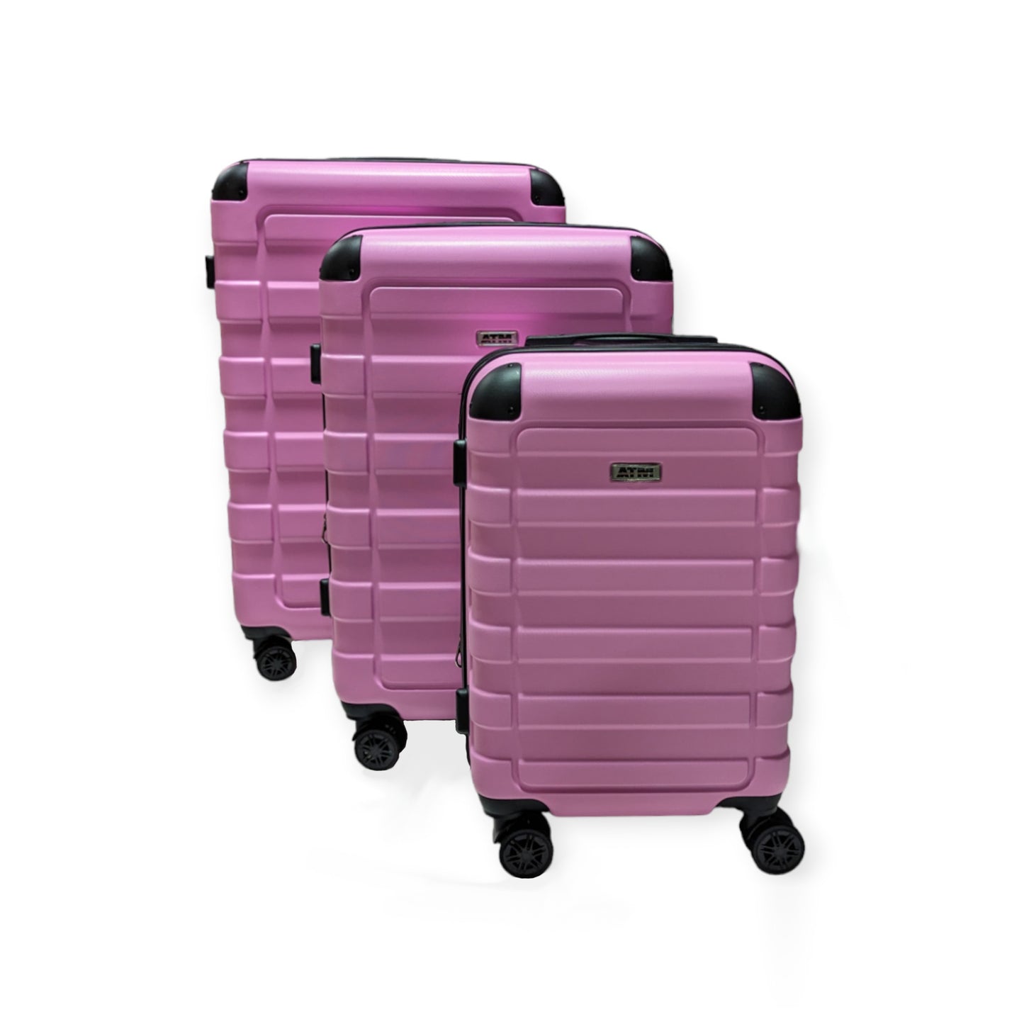 Classic Collection Pink Luggage 3 Piece Set (20/26/30") Suitcase Lock Spinner