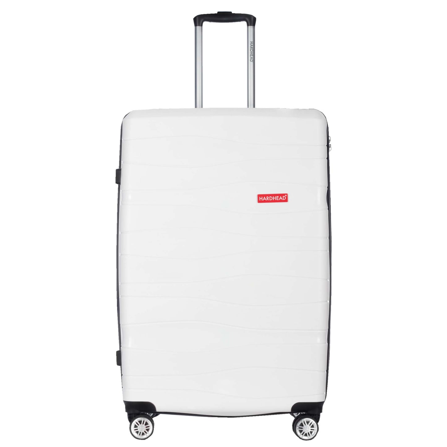 Polyprop Collection White Luggage (21/25/29") Suitcase Lock Spinner Hardshell