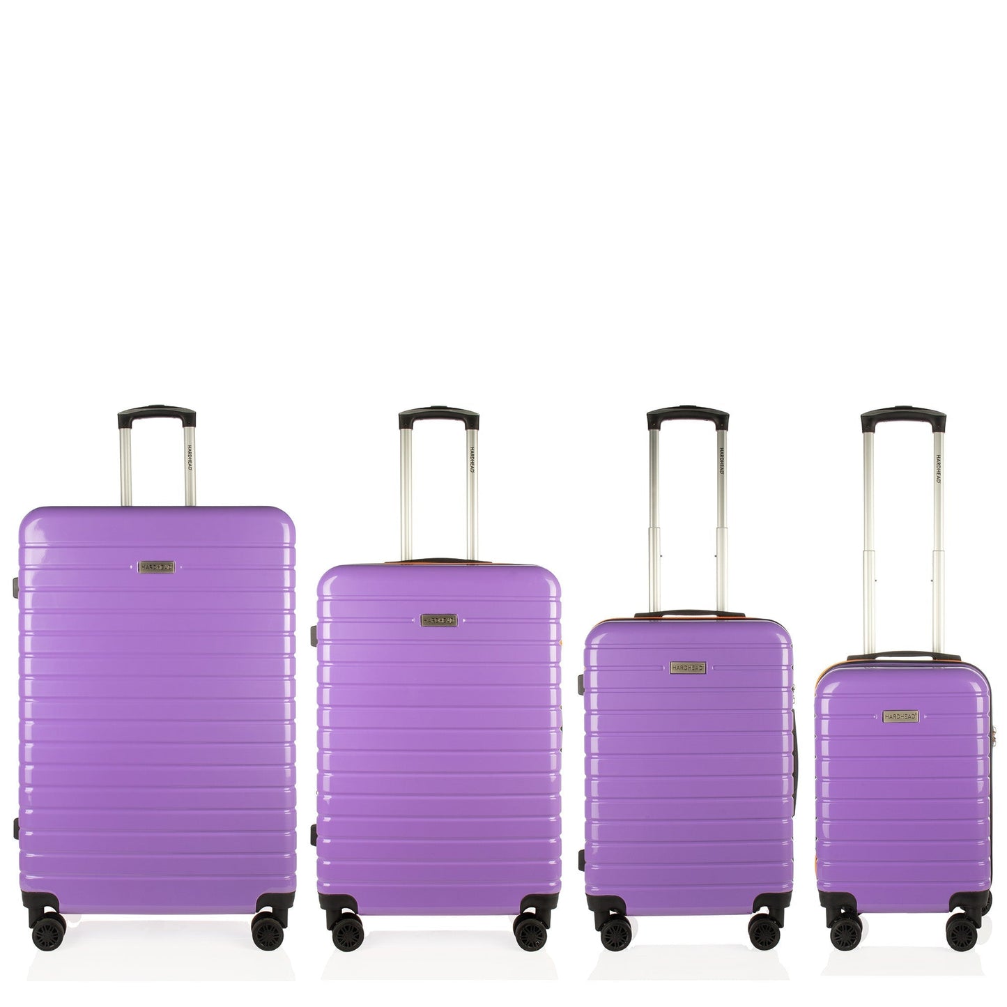 Blaze Collection Purple Luggage 4 Piece Set (18/20/24/28") Suitcase Lock Spinner Hardshell