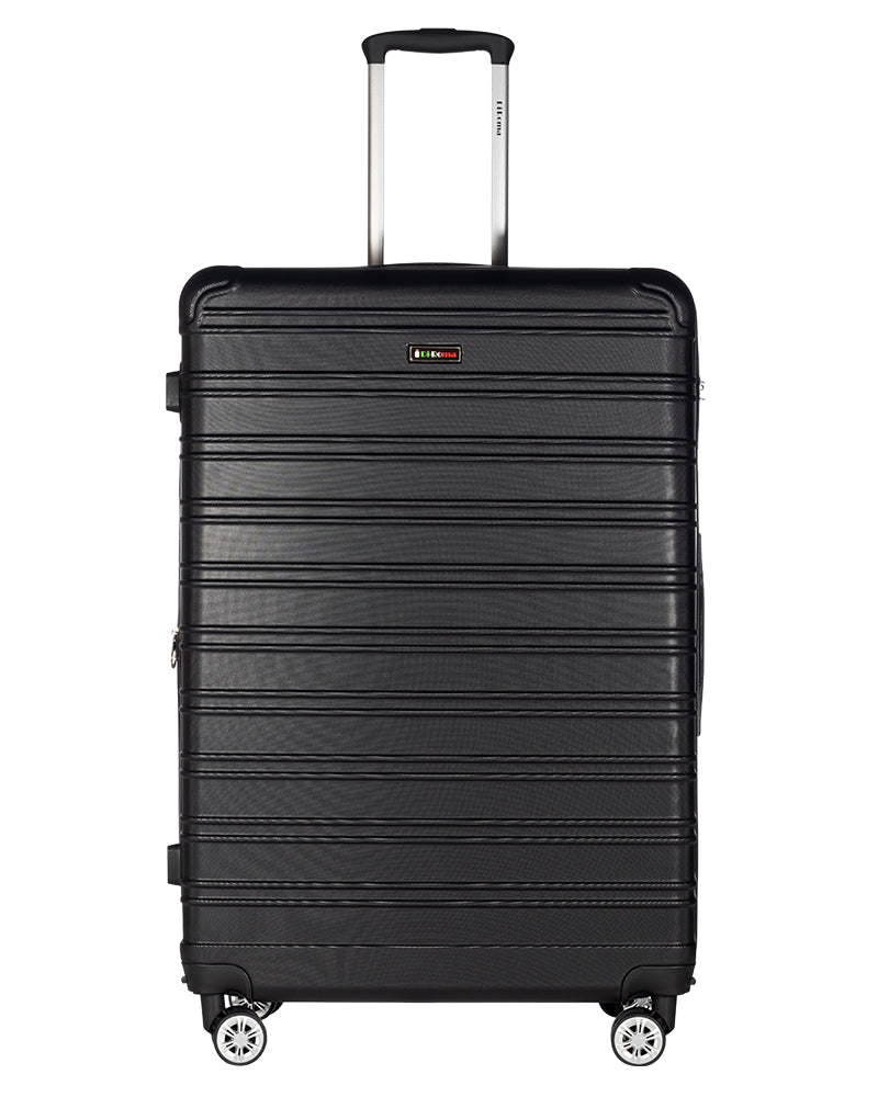 King Collection Black luggage (20/26/28/30") Suitcase Lock Spinner Hard