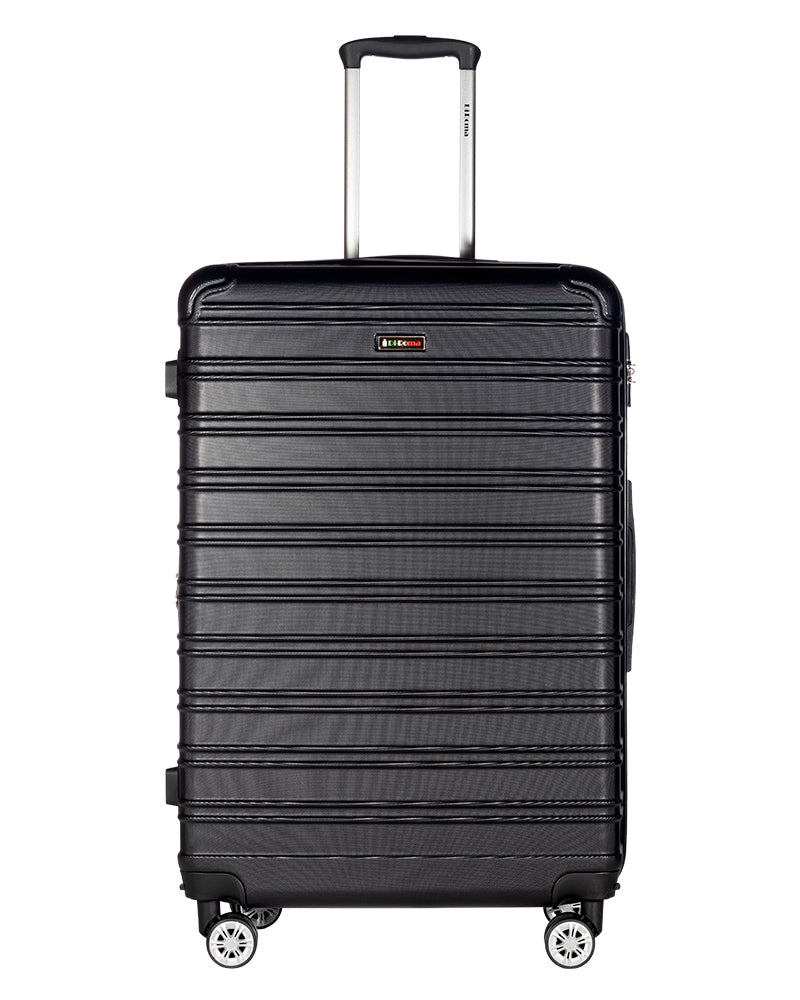 King Collection Black luggage (20/26/28/30") Suitcase Lock Spinner Hard