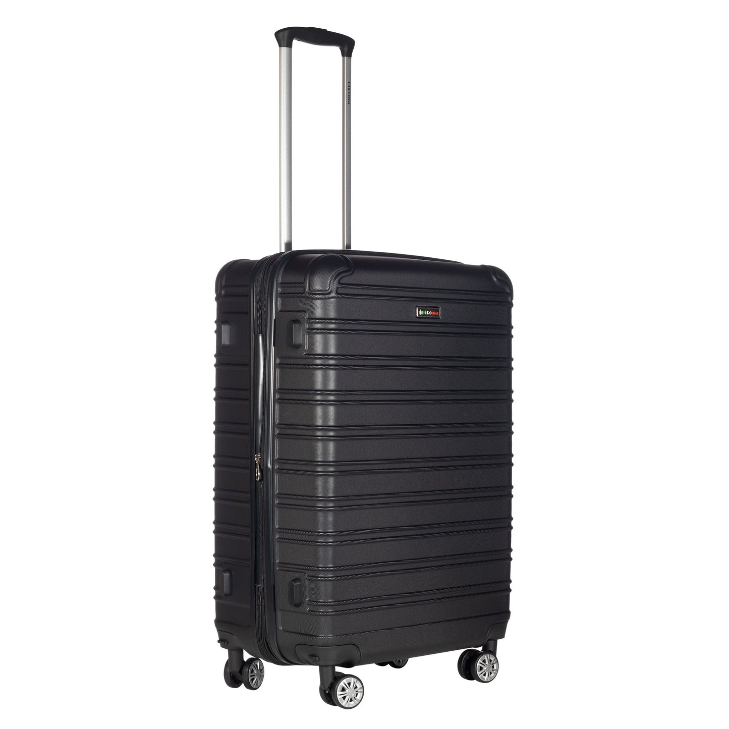 King Collection 4pc Black luggage (20/26/28/30") Suitcase Lock Spinner Hard