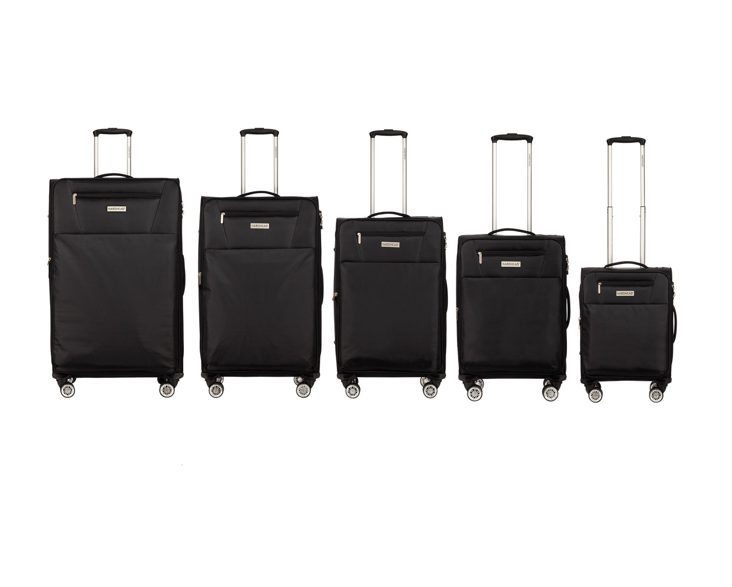 Richard Collection Set Black(18/20/26/28/30") Suitcase Lock Spinner Soft