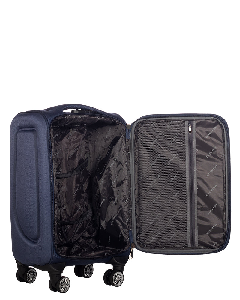 Victoria Collection Blue Luggage Set(20/26/28/30") Suitcase Lock Spinner Soft