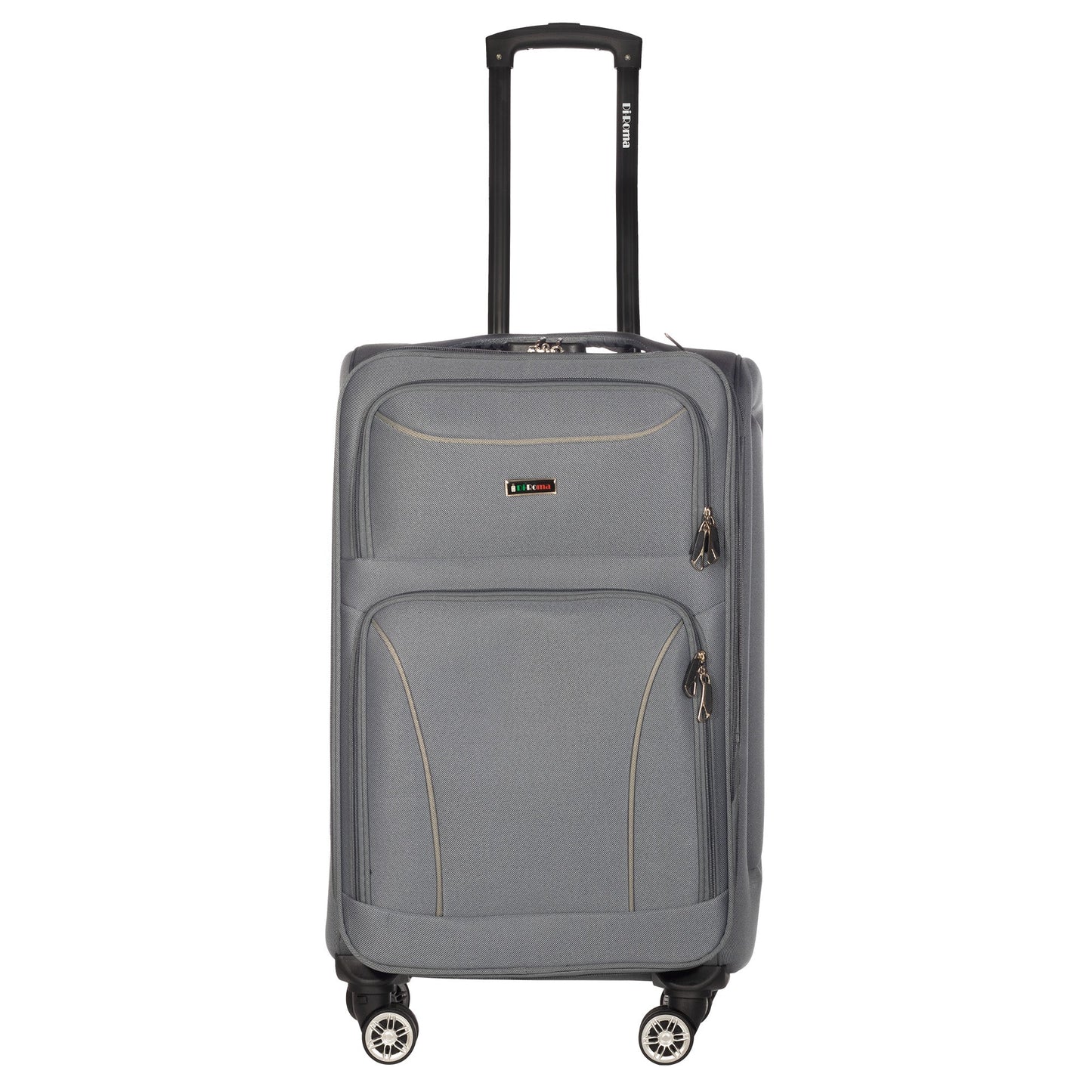 Victoria Collection Gray Luggage (20/26/28/30") Suitcase Lock Spinner Soft