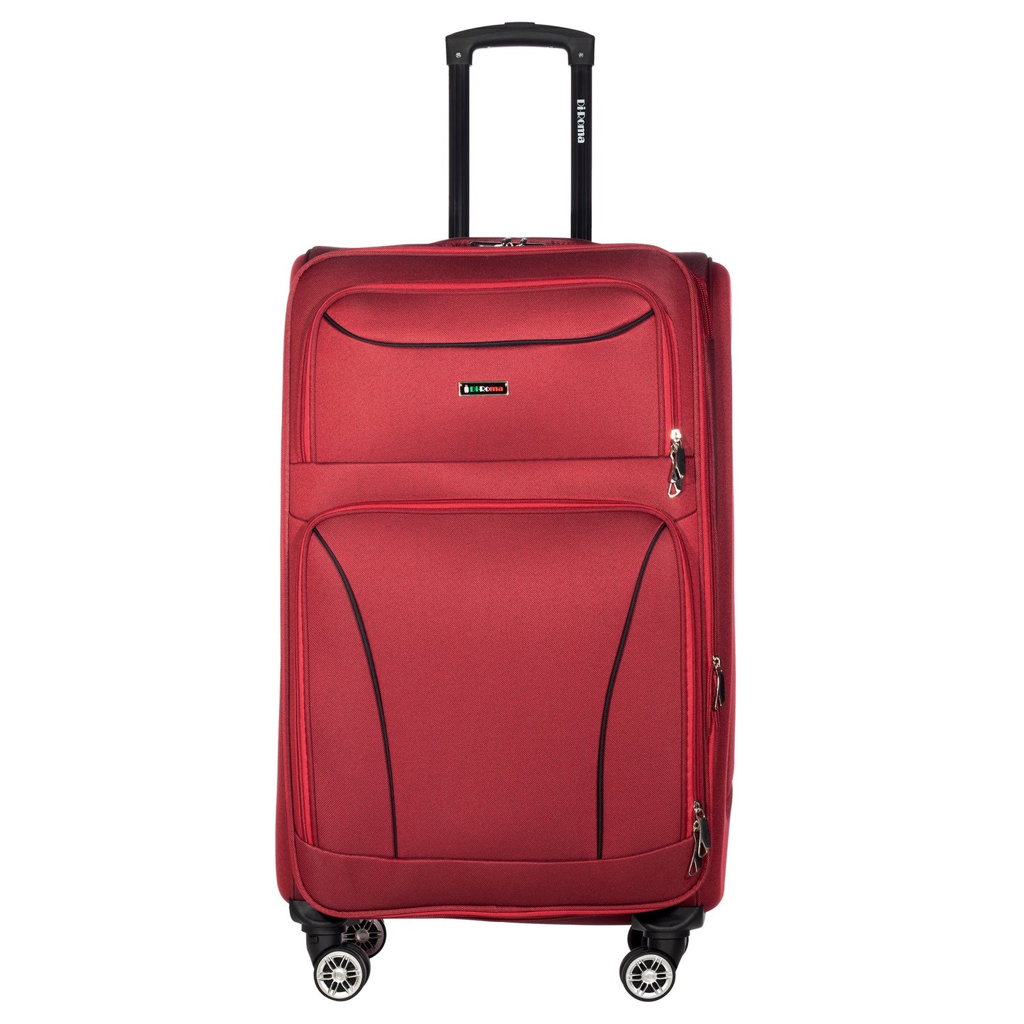 Victoria Collection Red Luggage (20/26/28/30") Suitcase Lock Spinner Soft