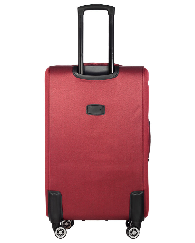Victoria Collection Red Luggage Set(20/26/28/30") Suitcase Lock Spinner Soft