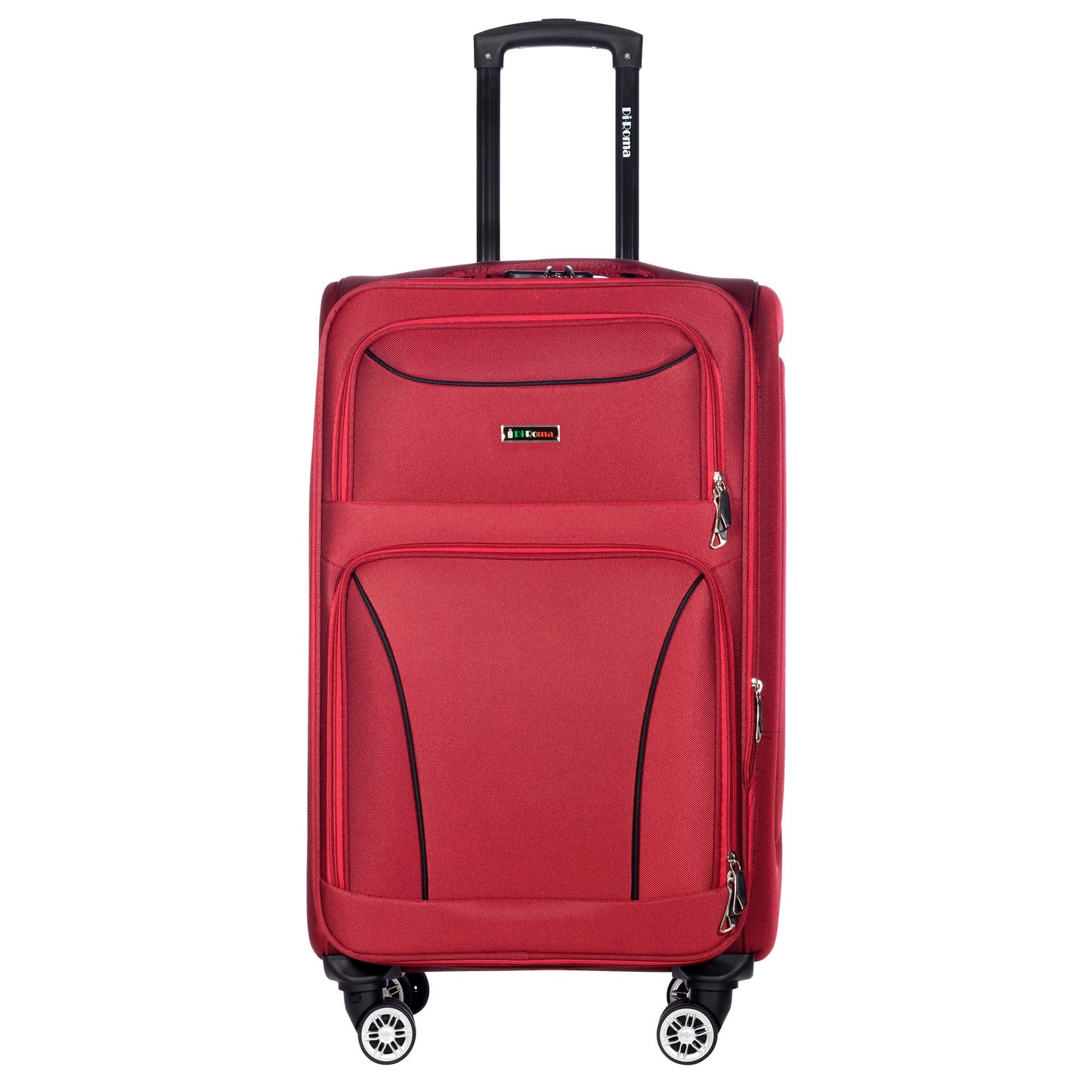 Victoria Collection Red Luggage (20/26/28/30") Suitcase Lock Spinner Soft