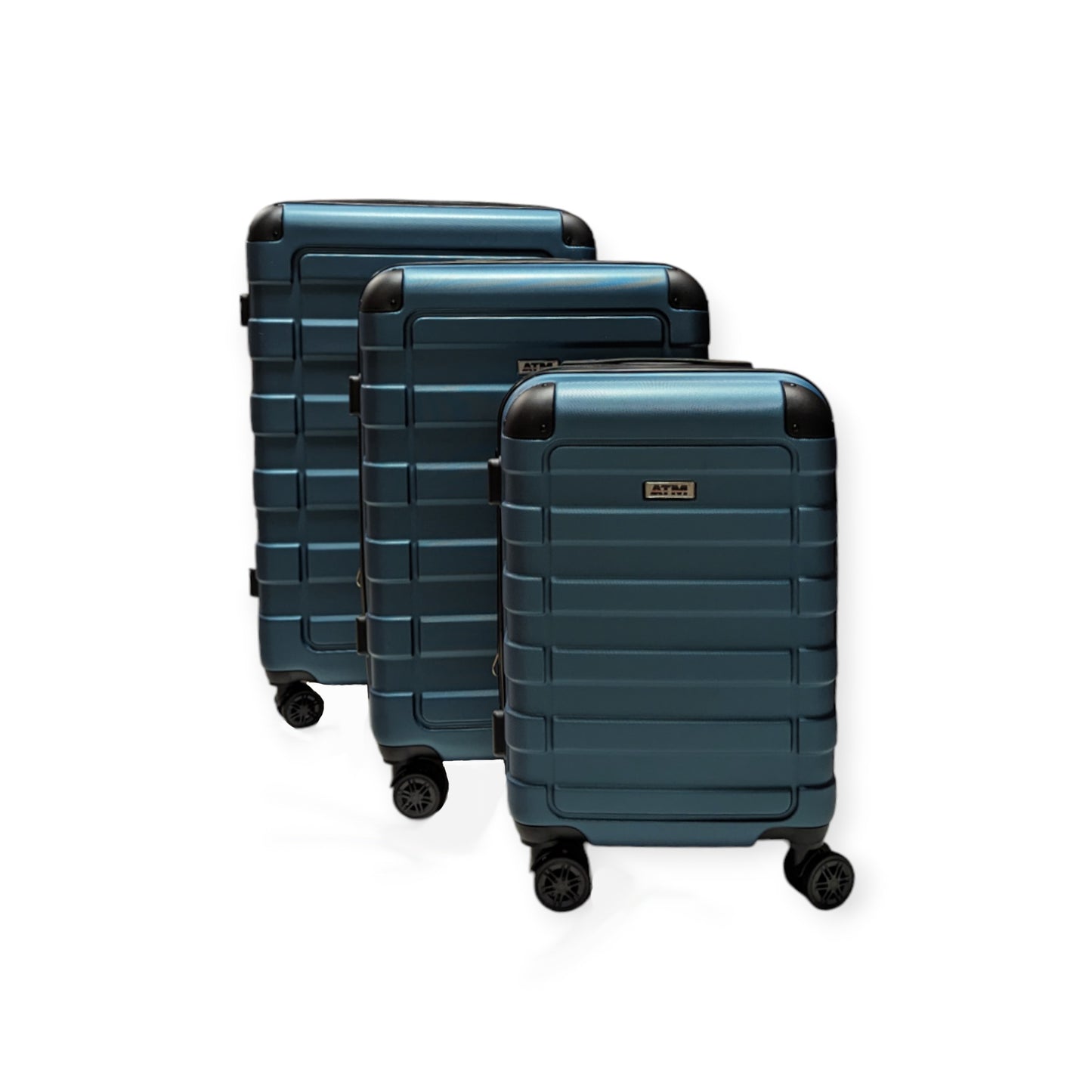 Classic Collection Turquoise Luggage 3 Piece Set (20/26/30") Suitcase Lock Spinner