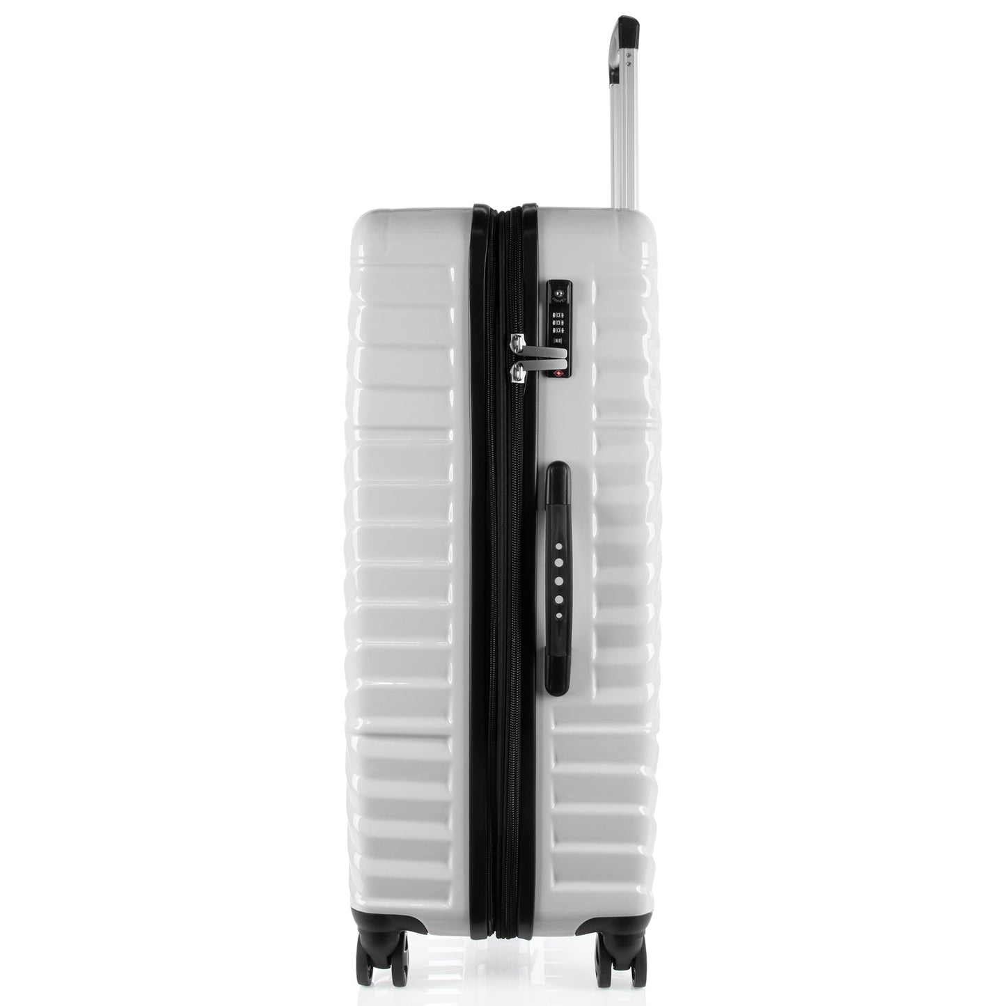 Space Shuttle Collection White Luggage 3 Piece Set (21/25/29") Suitcase Lock Spinner Hardshell