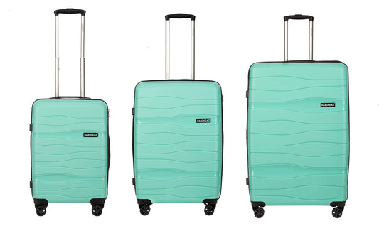 Albert Turquoise 3 pieces luggage set
