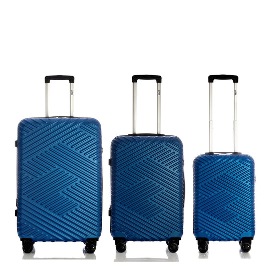 Neon Collection Blue luggage Set(21/25/29") Suitcase Lock Spinner Hardshell