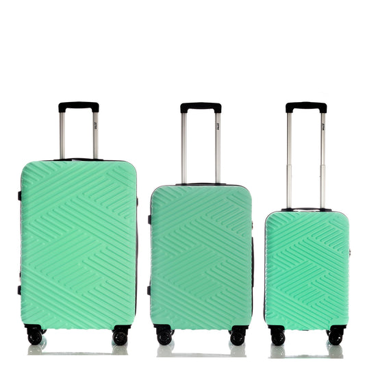 Neon Collection Turquoise Luggage Set(21/25/29") Suitcase Lock Spinner Hardshell
