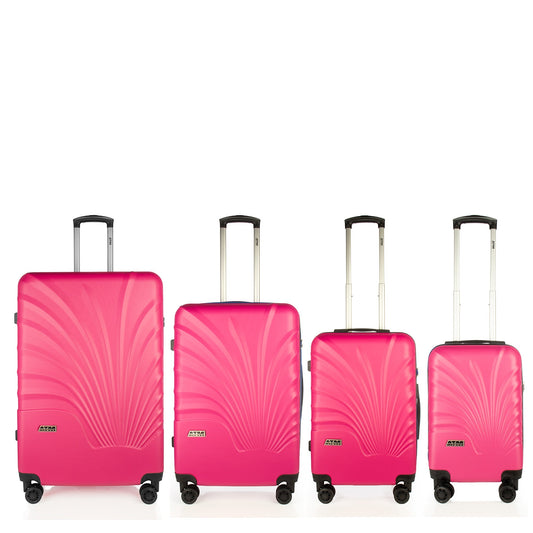 Fanciful Collection Pink Luggage 4 Piece Set