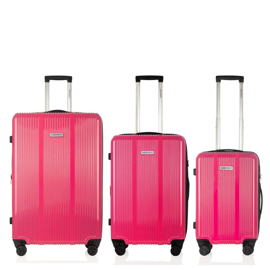 Change Collection Fuchsia 3pc Luggage Set (20/24/29") Suitcase Lock Spinner Hardshell