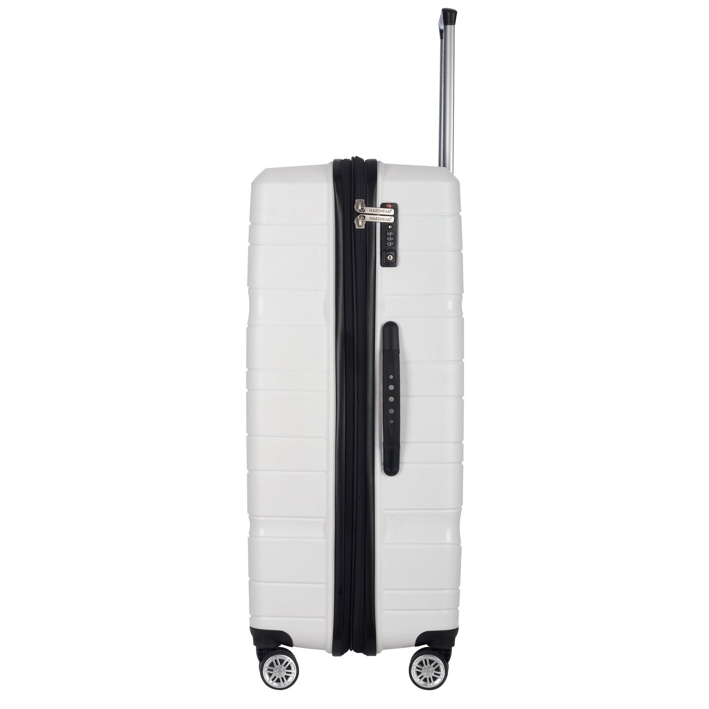 Polyprop Collection White Luggage (21/25/29") Suitcase Lock Spinner Hardshell