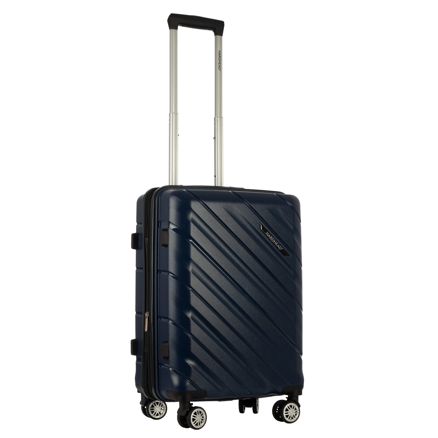 Ian Collection Navy Blue Luggage (21") Suitcase Lock Spinner Hardshell