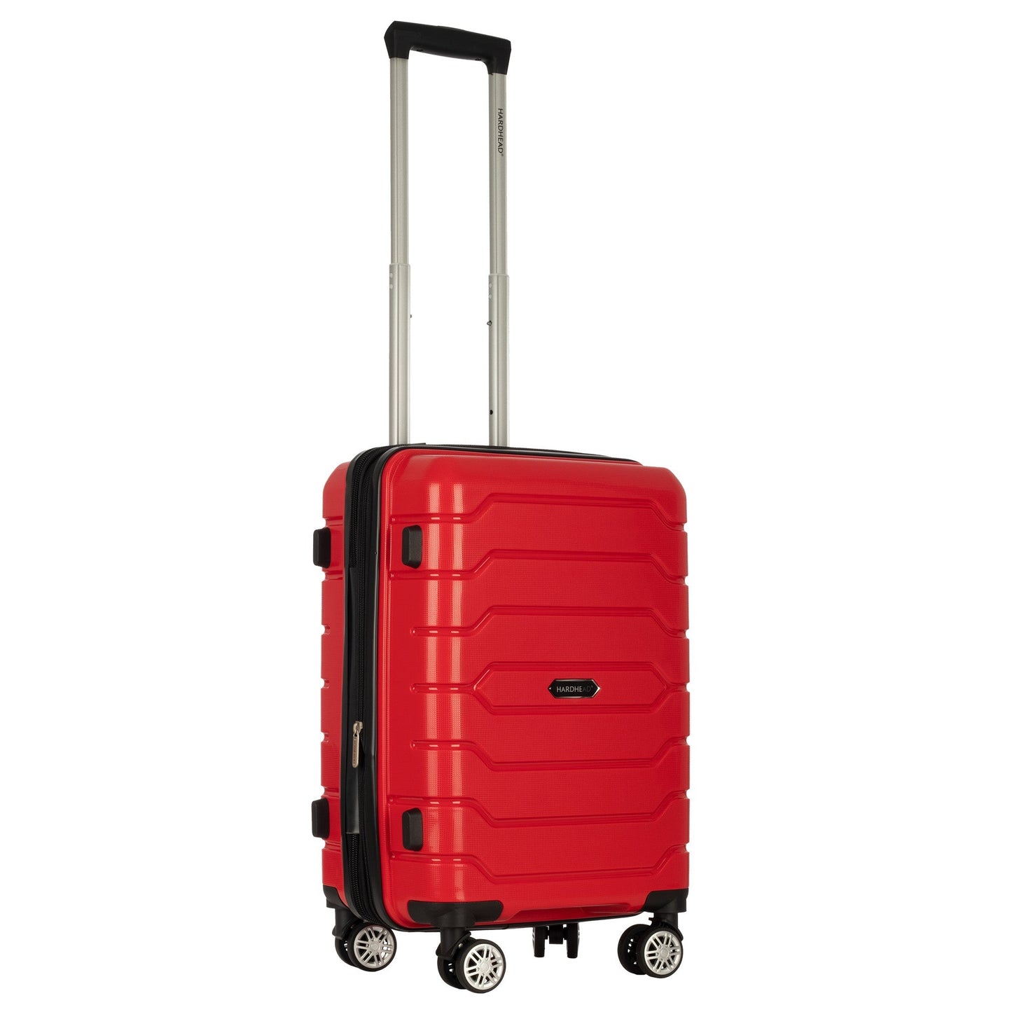 Ian Collection Red Luggage (20") Suitcase Lock Spinner Hardshell