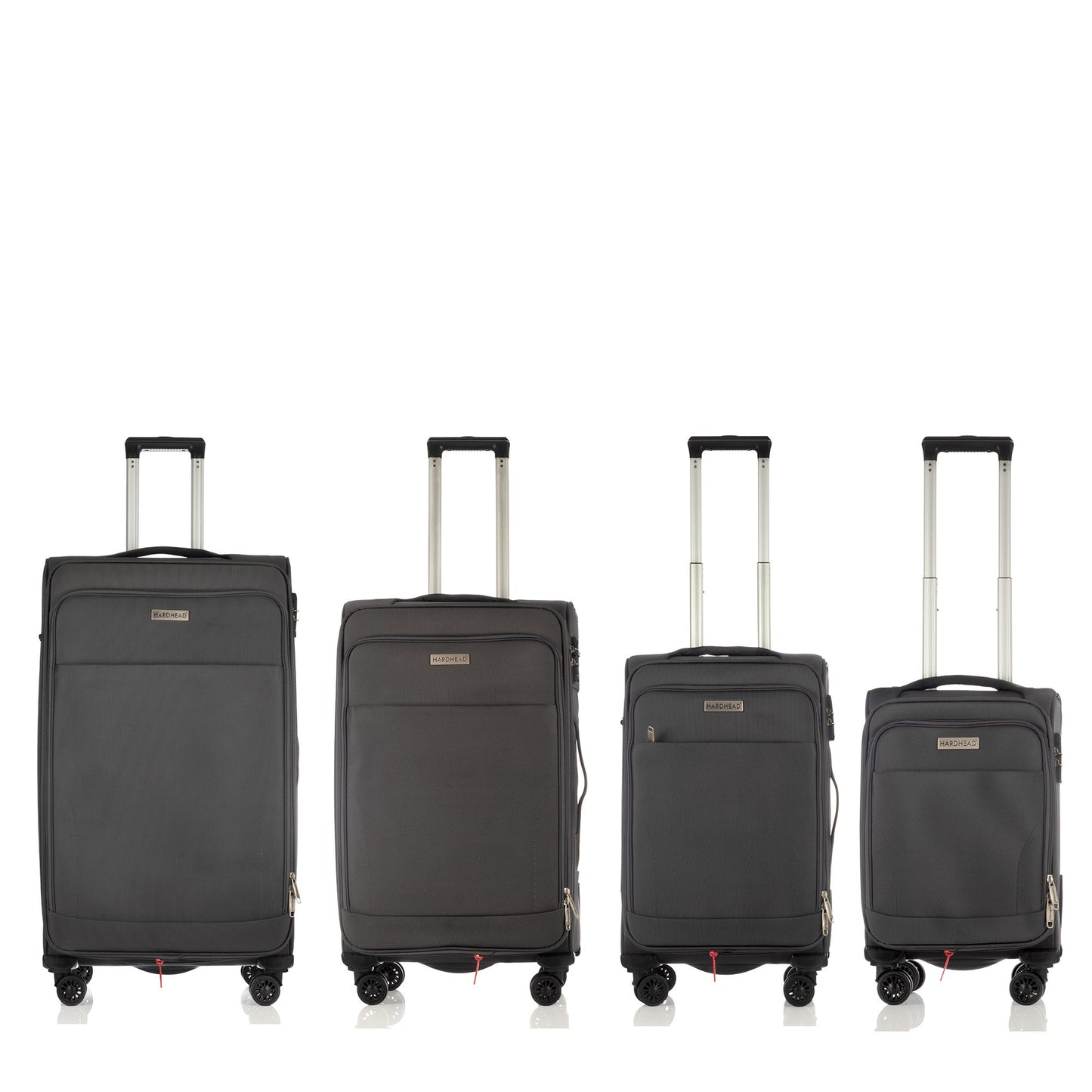 In Heaven Collection Gray Luggage 4 Piece Set (18/20/26/30") Suitcase Lock Spinner Soft