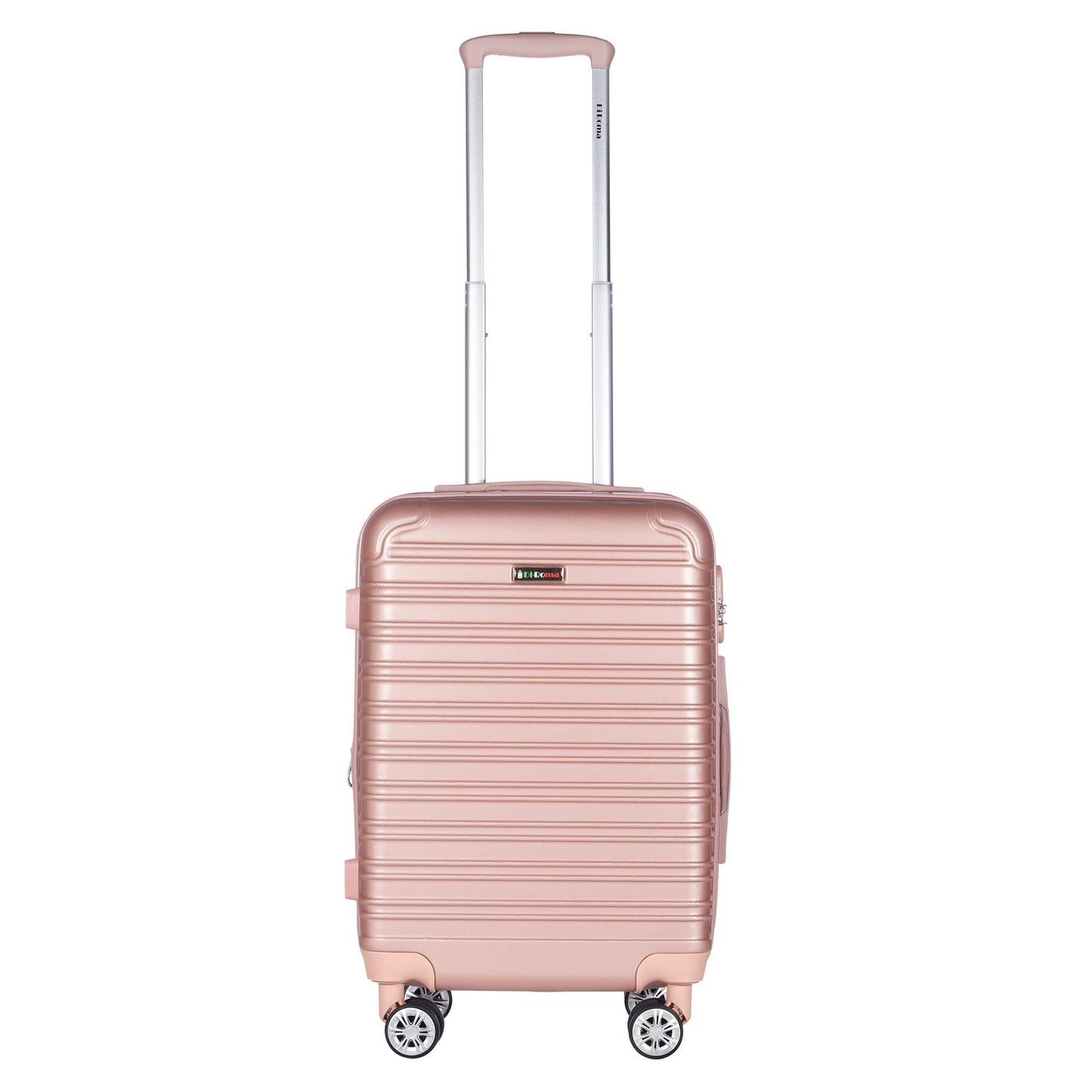 King Collection 4pc Rose Gold Luggage (20/26/28/30") Suitcase Lock Spinner Hard