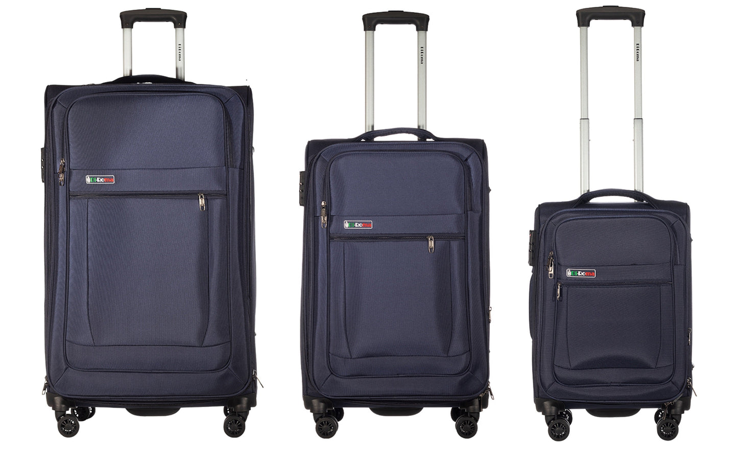 Luca Collection Blue luggage Set 3pc(20/26/30") Suitcase