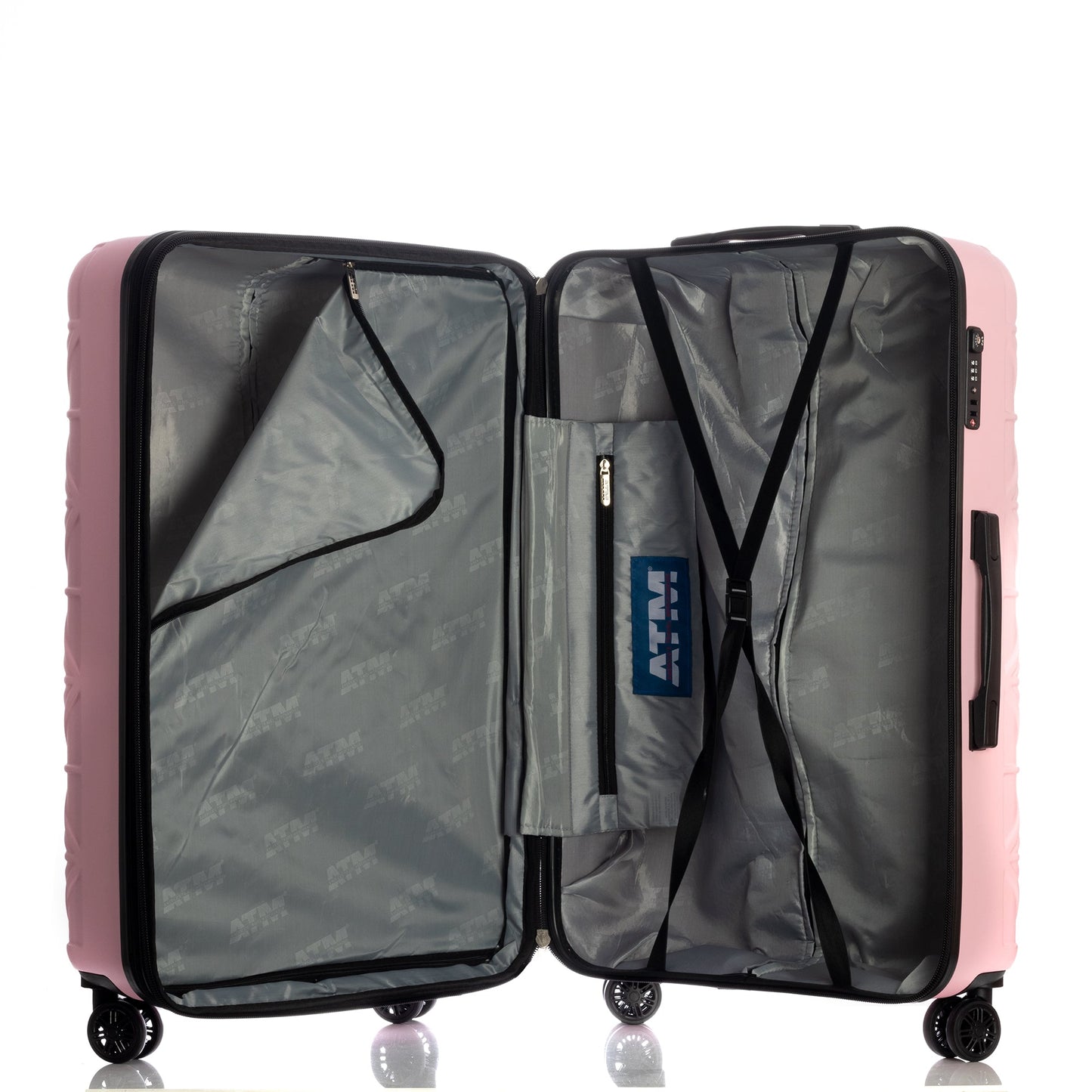 Cosmos Collection Pink Luggage 3 Piece Set (21/25/29") Suitcase Lock Spinner Hardshell