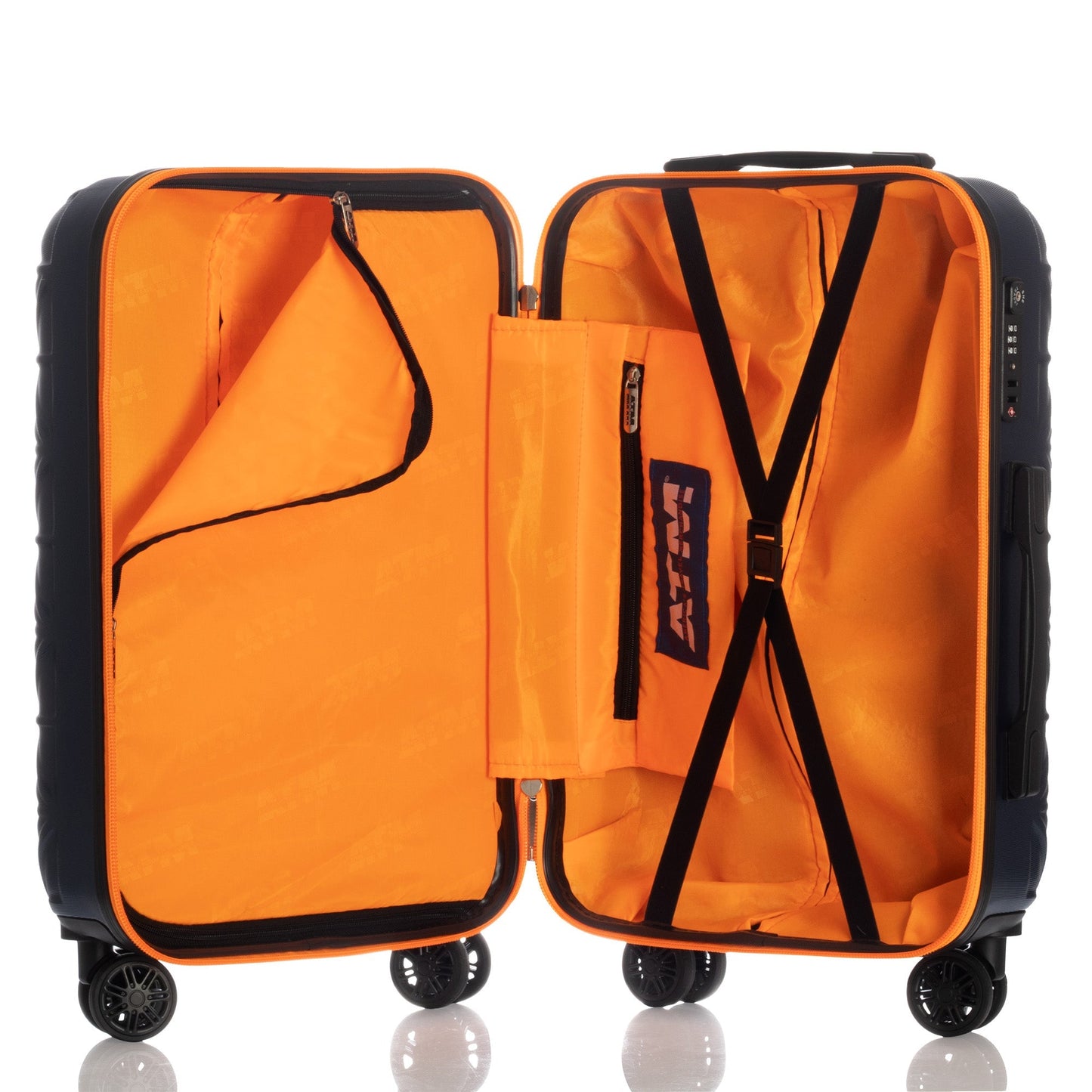 Cosmos Collection Navy Luggage (21/25/29") Suitcase Lock Spinner Hardshell