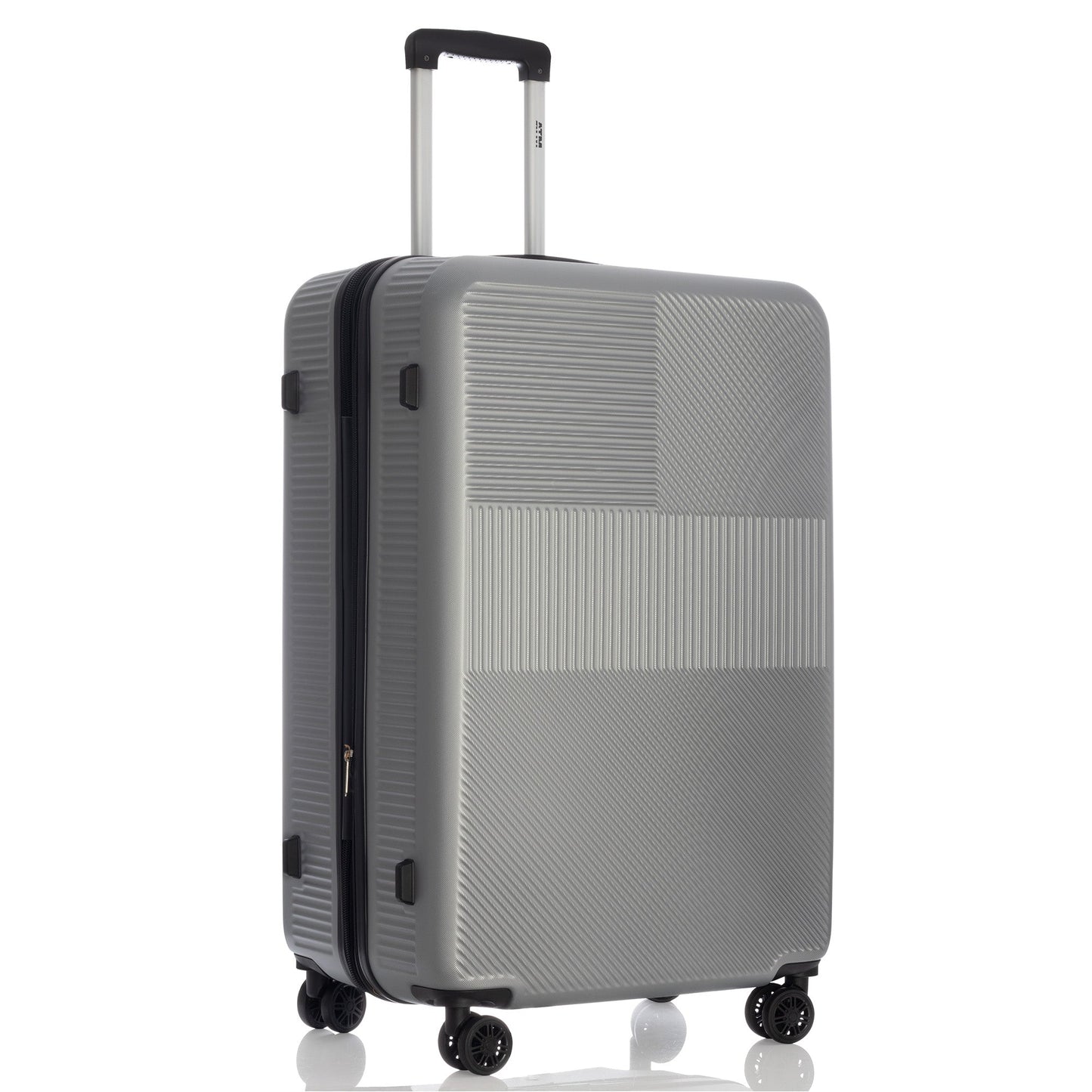 Vita Collection Silver Luggage 4 Piece Set (18/22/26/30") Suitcase Lock Spinner Hardshell