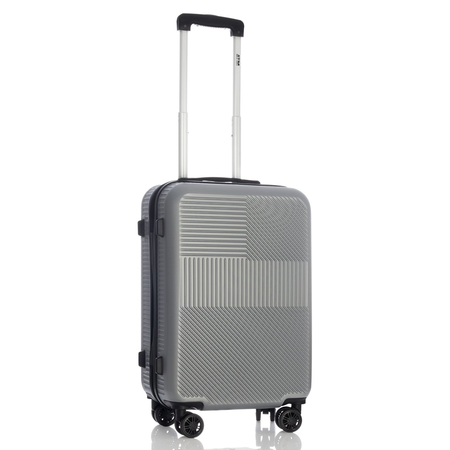 Vita Collection Silver Luggage 4 Piece Set (18/22/26/30") Suitcase Lock Spinner Hardshell