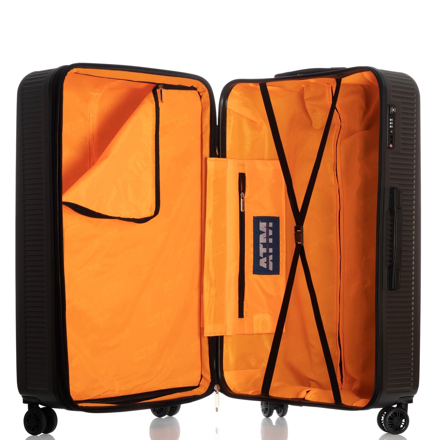 Vita collection luggage black (18/22/26/30") Suitcase Lock Spinner