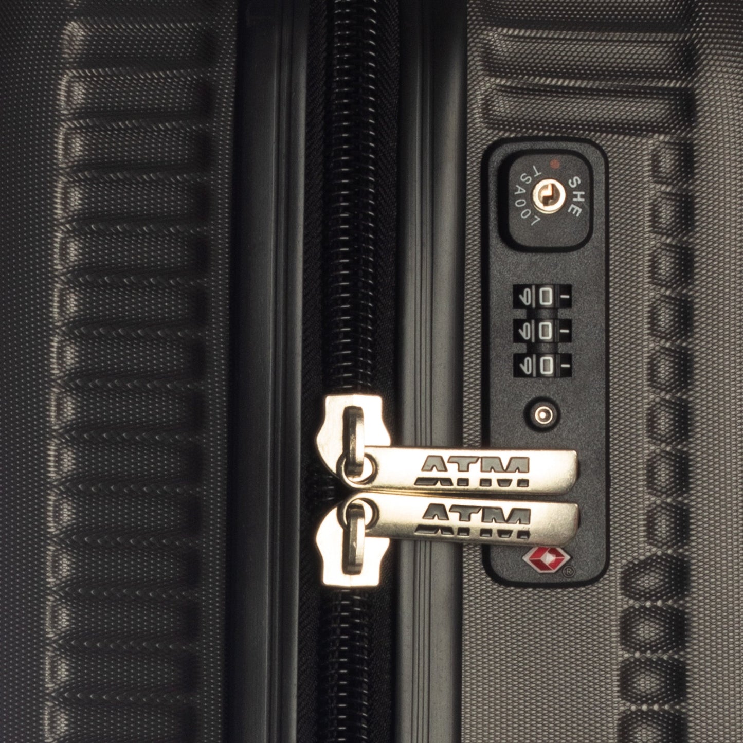 Vita Collection Black Luggage 4 Piece Set (18/22/26/30") Suitcase Lock Spinner Hardshell