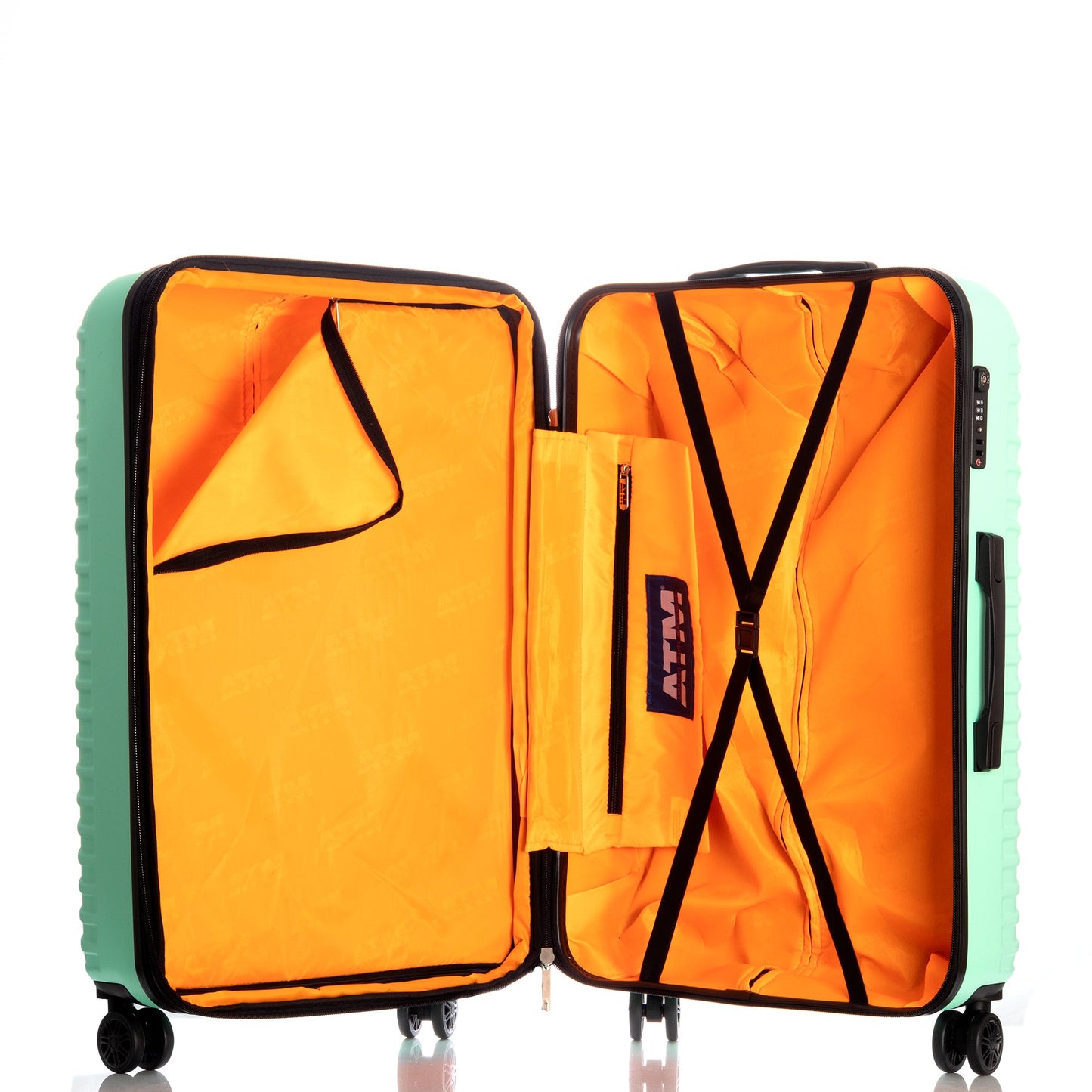Neon Collection Turquoise Luggage (21/25/29") Suitcase Lock Spinner Hardshell