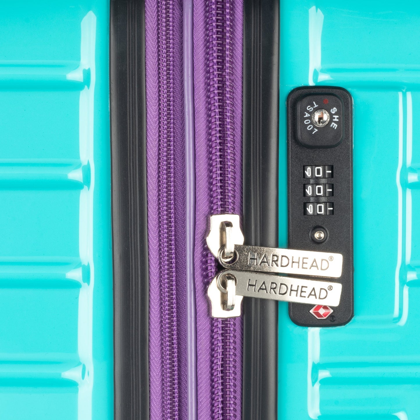 Blaze Collection Aqua Luggage 4 Piece Set (18/20/24/28") Suitcase Lock Spinner Hardshell
