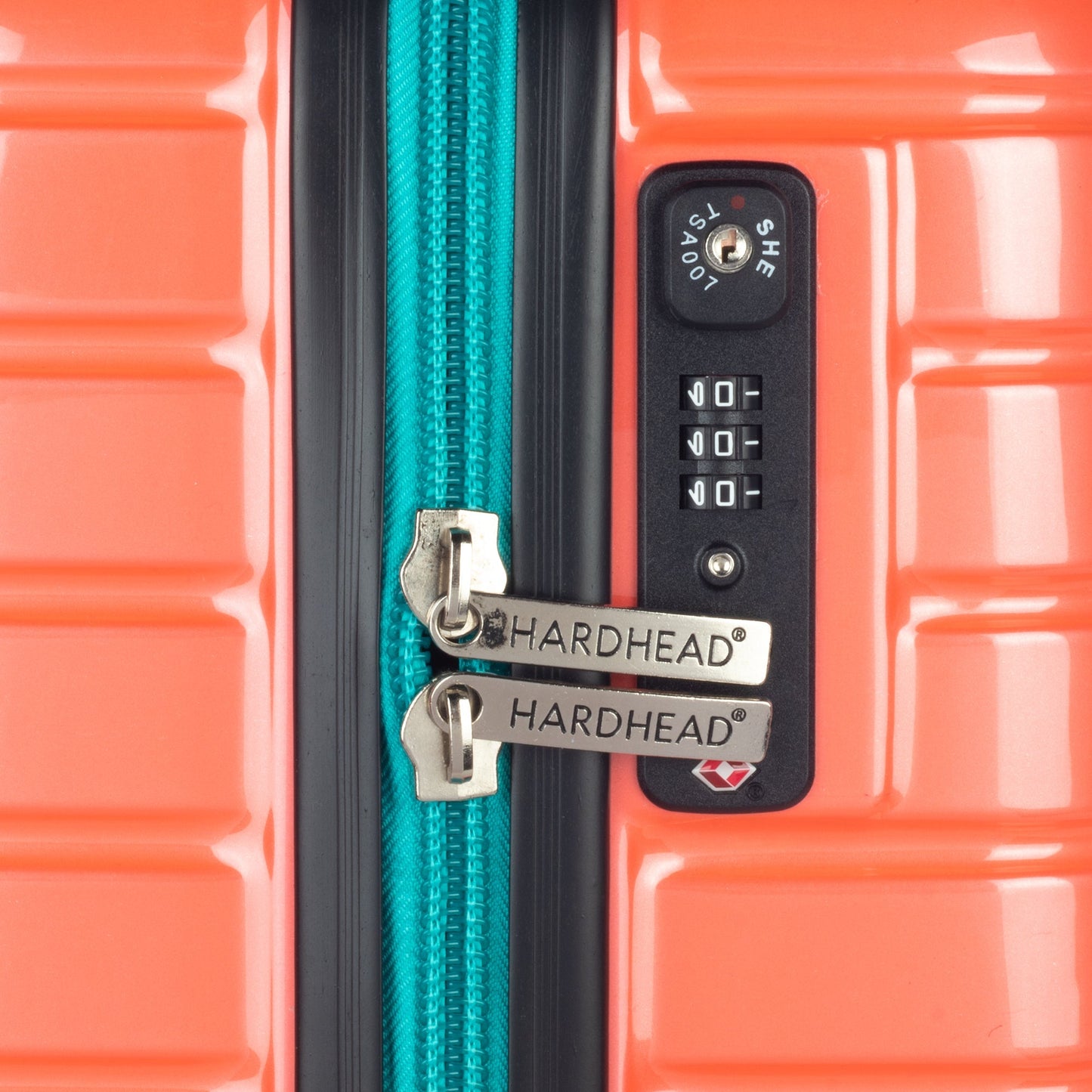 Blaze Collection Salmon Luggage 4 Piece Set (18/20/24/28") Suitcase Lock Spinner Hardshell