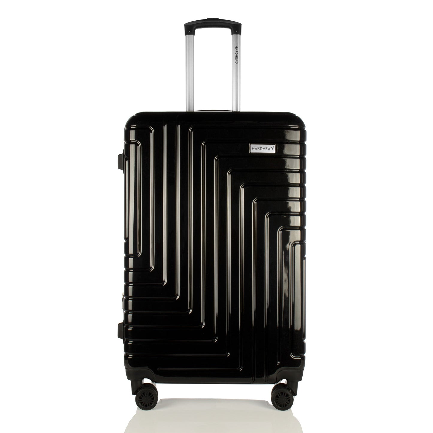 Sara Collection Black Luggage 3 Piece Set (20/24/28") Suitcase Lock Spinner Hardshell