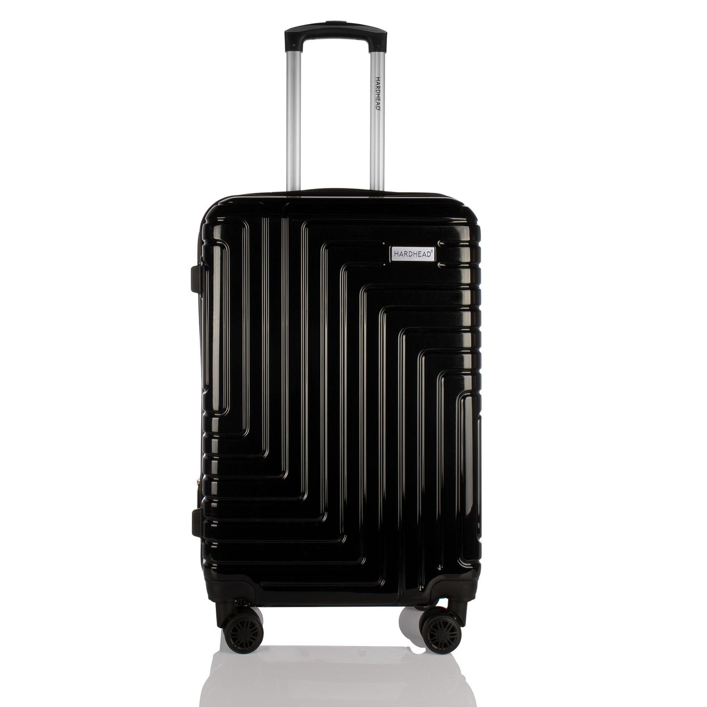 Sara Collection Black Luggage (20/24/28") Suitcase Lock Spinner Hardshell