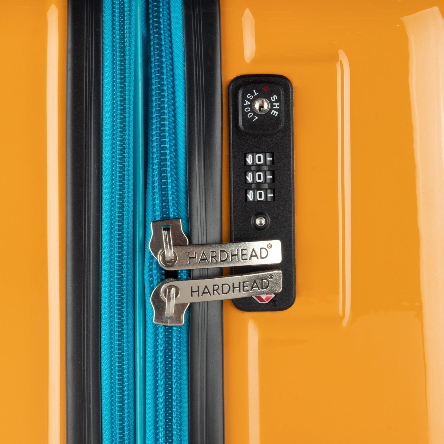 Denisse Collection Orange Luggage (21/25/29") Suitcase Lock Spinner Hardshell