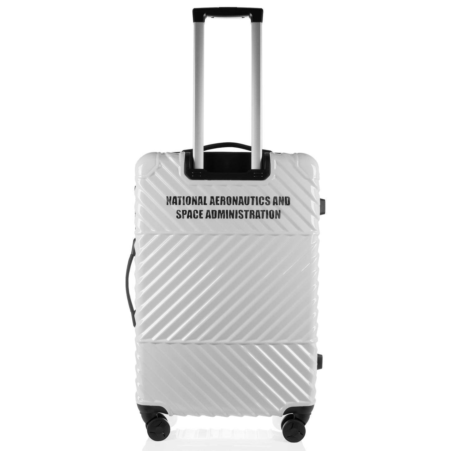 Space shuttle Collection White Luggage (21/25/29") Suitcase Lock Spinner Hardshell