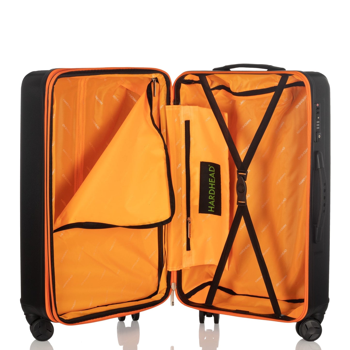 Nayax Collection Black Luggage 3 Piece Set (20/24/28") Suitcase Lock Spinner Hardshell