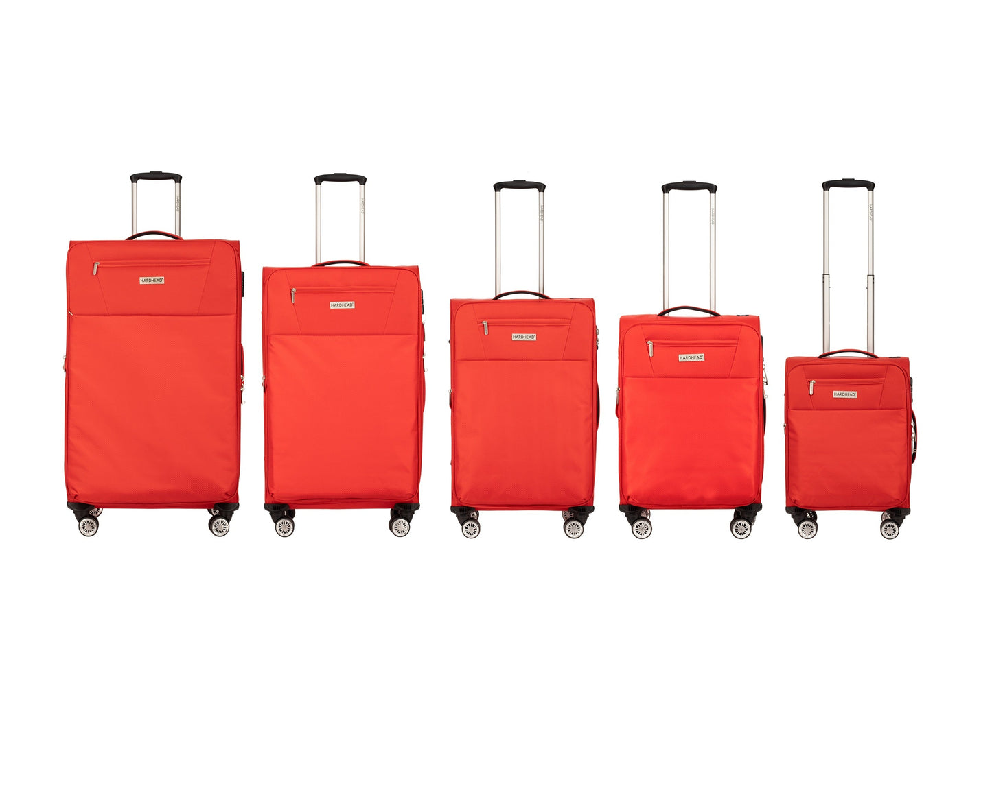 Richard Collection Set Red(18/20/26/28/30") Suitcase Lock Spinner Soft