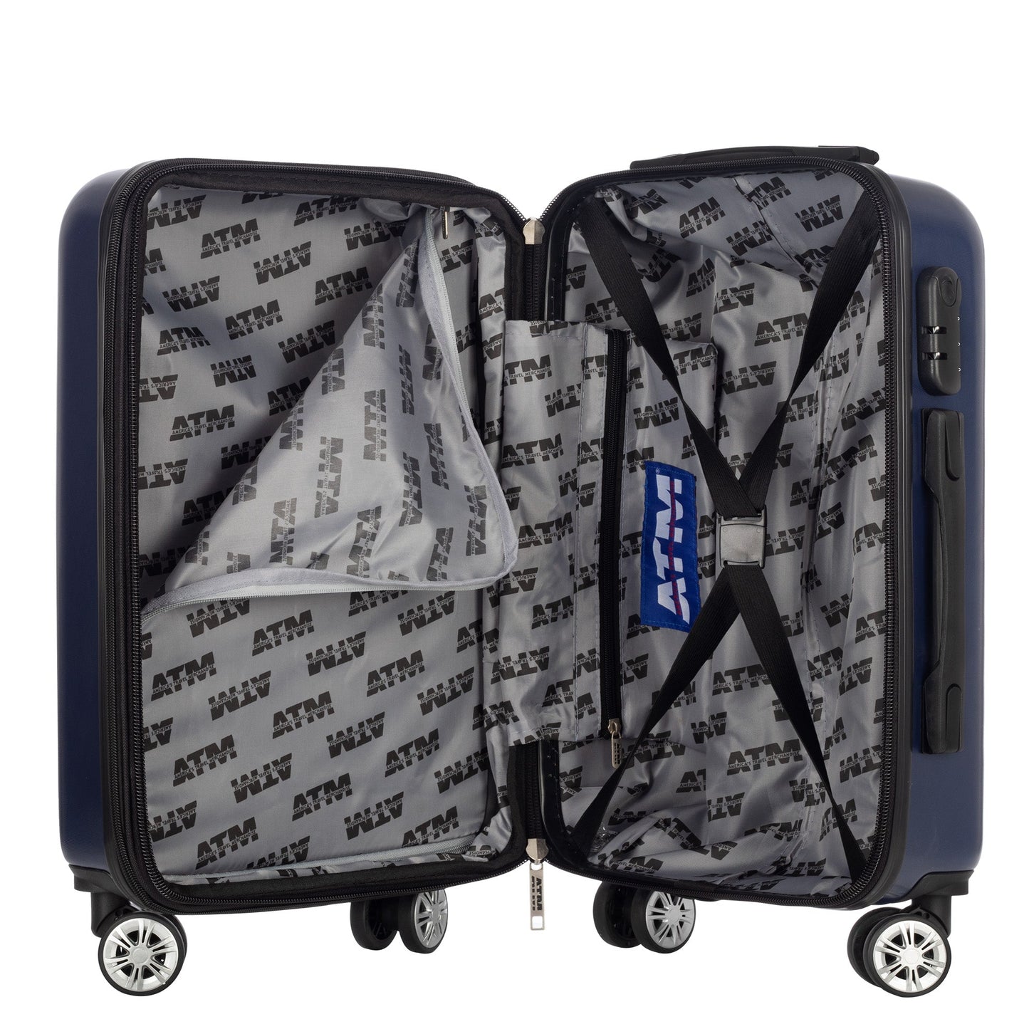 Soto collection luggage blue (20") Suitcase Lock Spinner