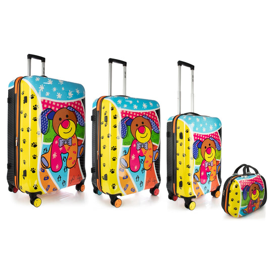 GUFF - GUFF Collection Rainbow Luggage 4-piece set w/ beauty case