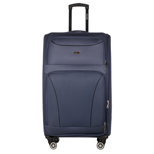Victoria Collection Blue Luggage(20/26/28/30") Suitcase Lock Spinner Soft