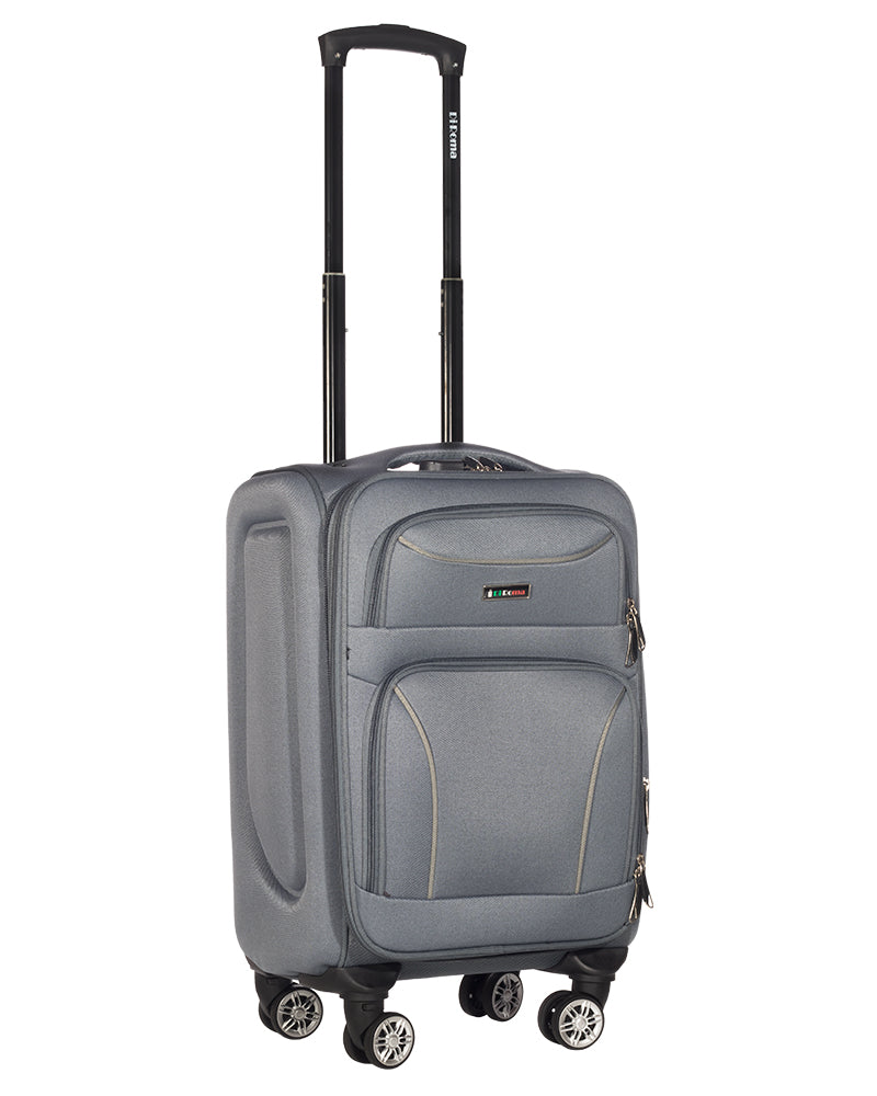 Victoria Collection Gray Luggage Set(20/26/28/30") Suitcase Lock Spinner Soft