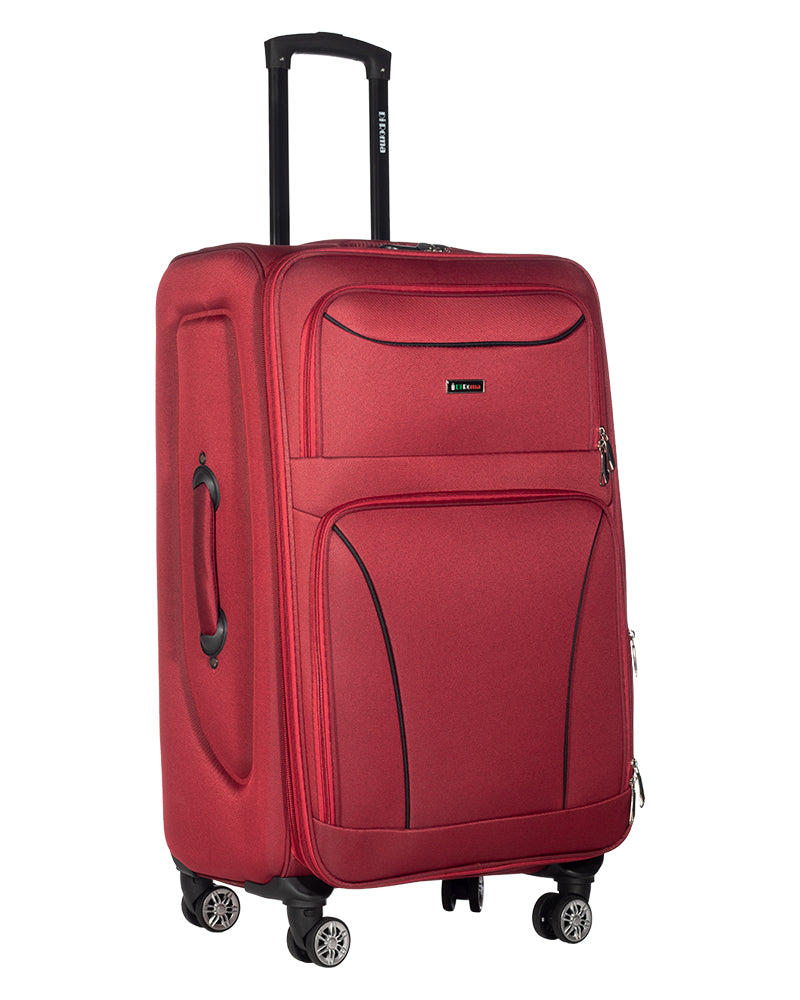 Victoria Collection Red Luggage Set(20/26/28/30") Suitcase Lock Spinner Soft