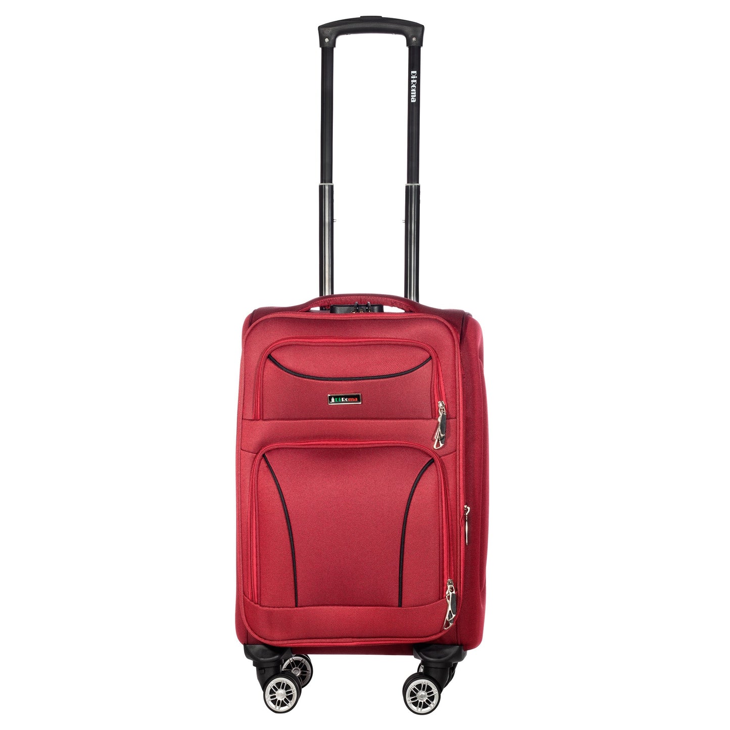 Victoria Collection Red Luggage (20/26/28/30") Suitcase Lock Spinner Soft