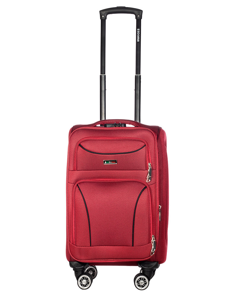 Victoria Collection Red Luggage Set(20/26/28/30") Suitcase Lock Spinner Soft